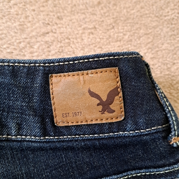 American Eagle Outfitters Jeans Women's 8 Blue Denim Artist Stretch Flare - Picture 14 of 15